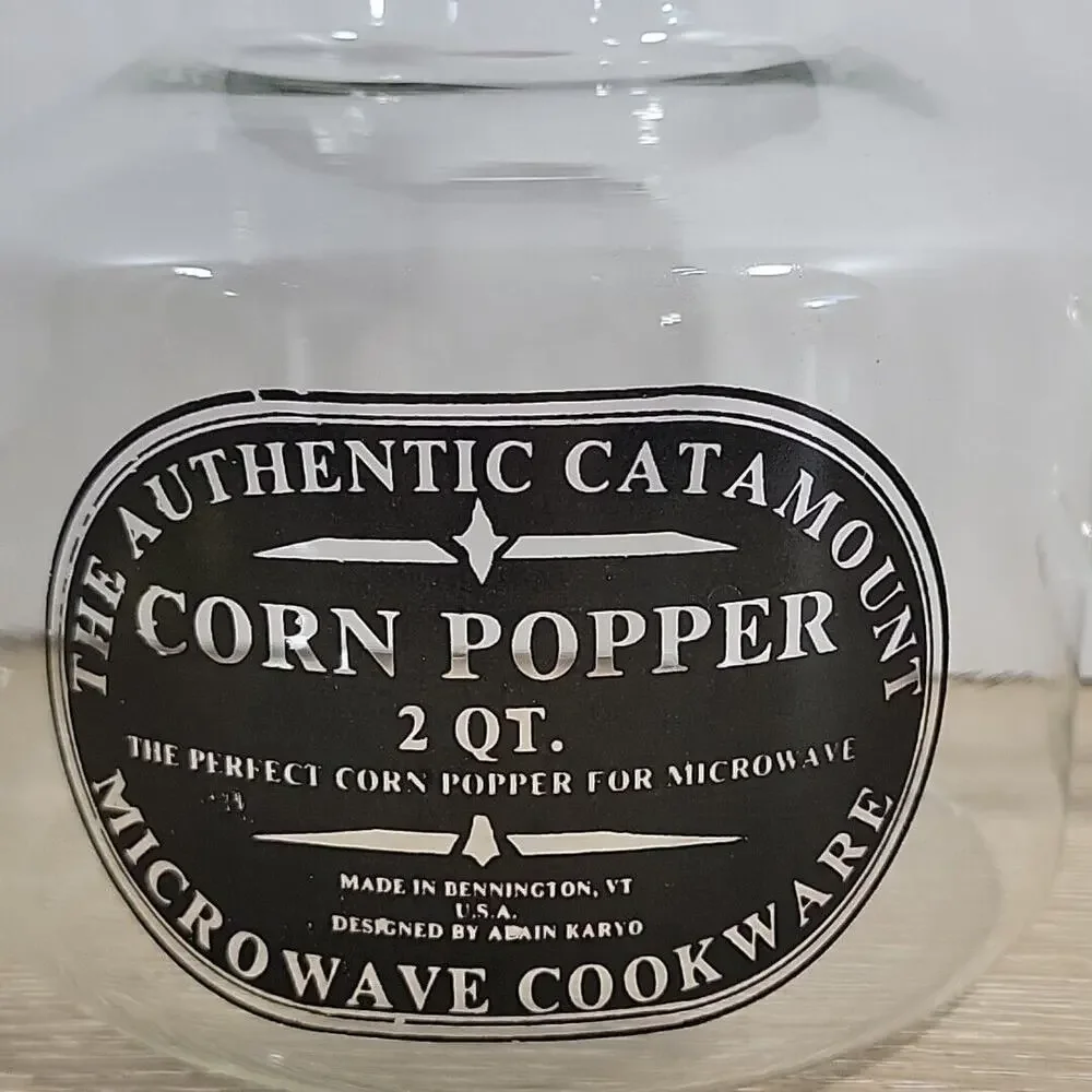 Vintage Catamount Microwave Corn Popper - 2 Qt, Authentic Made in USA User Guide